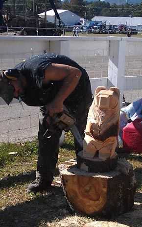 Chainsaw Sculpting: Transforming Logs into Artistic Sculptures