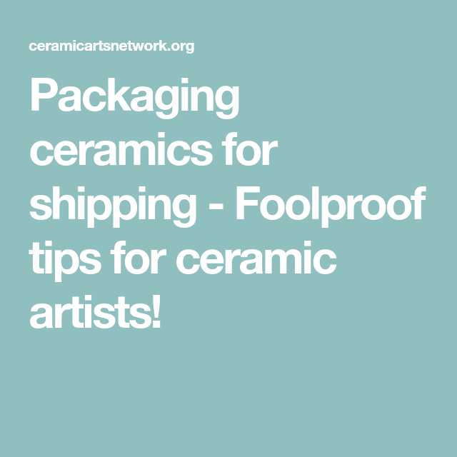 Packing Pottery and Ceramics for Safe Shipping