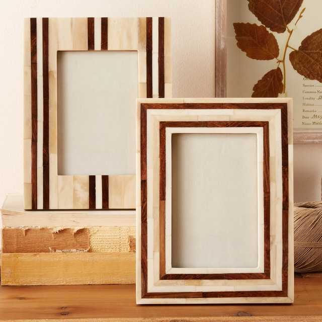 Wooden Picture Frames with Fabric Inlays: Fusing Textiles and Wood in Art