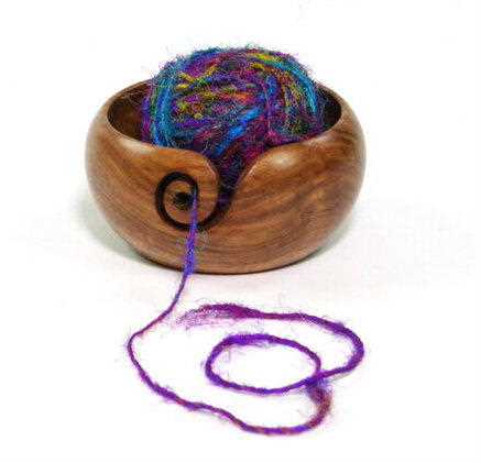 Wooden Yarn Bowls: Keeping Craft Supplies Organized with Handcrafted Style