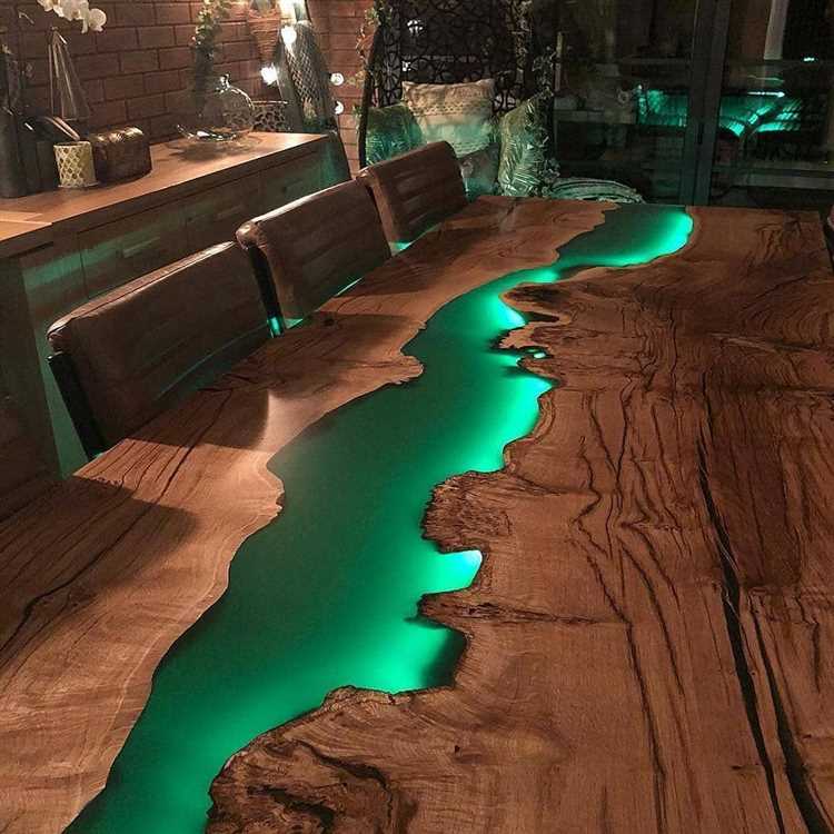 The Beauty of Woodworking with Illuminated Resin
