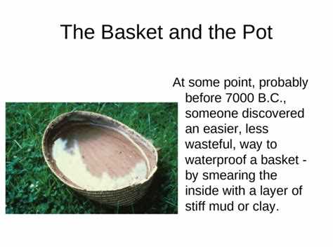 The Introduction of Pottery in This Era