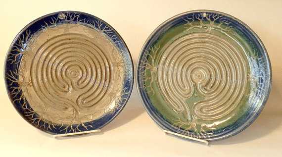 The Origin of Ceramic Labyrinths