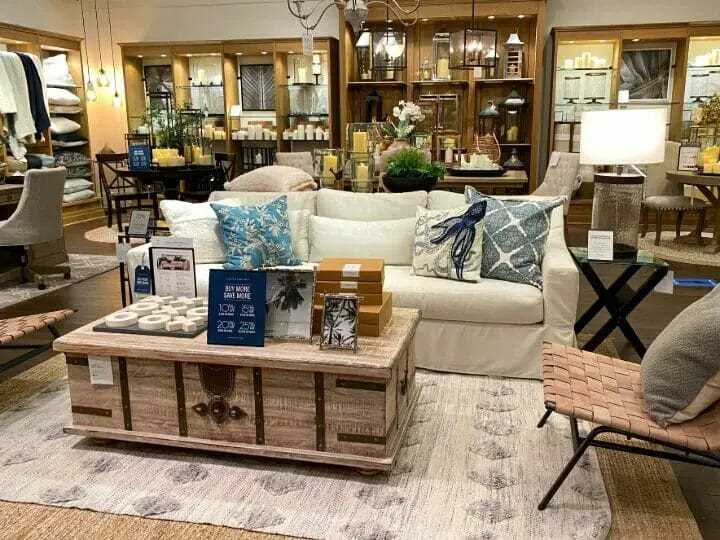 Shipping options for Pottery Barn furniture