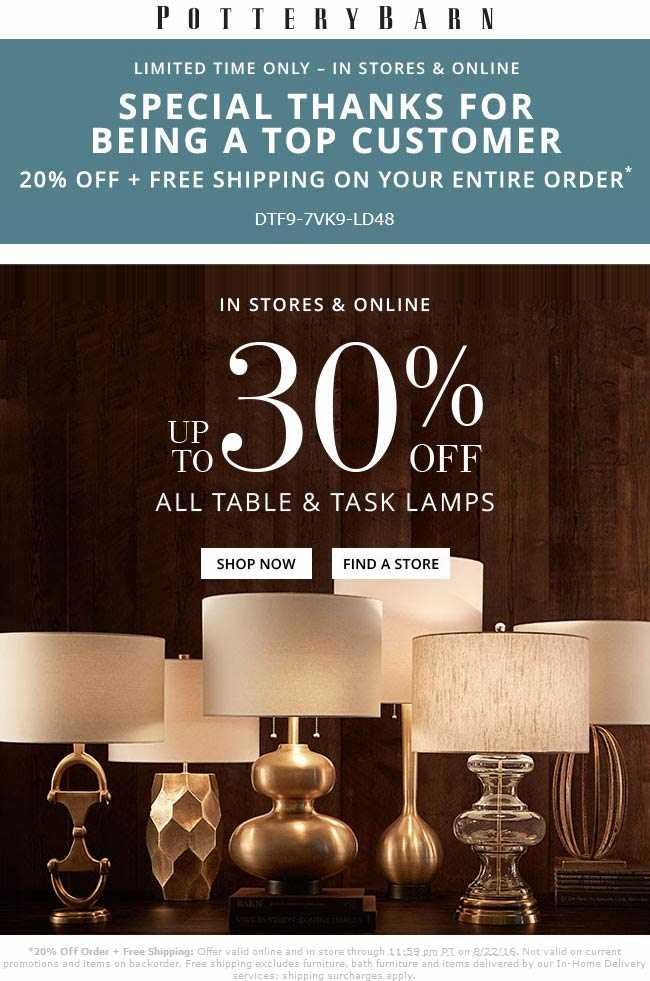 How often does Pottery Barn have sales?