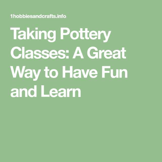 Tips for Becoming a Pottery Teacher