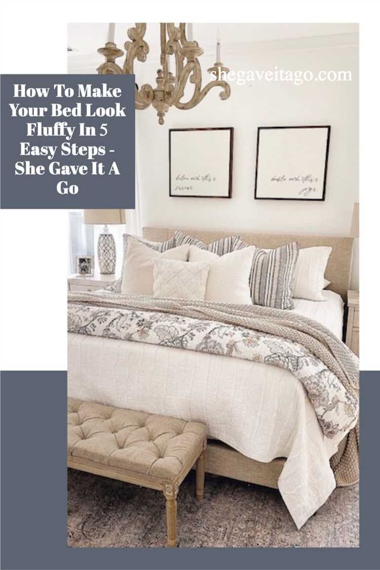 How to Make Your Bed Fluffy like Pottery Barn
