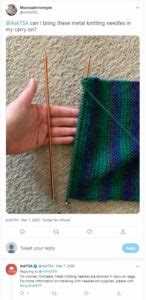 Can you bring metal knitting needles on airplanes?