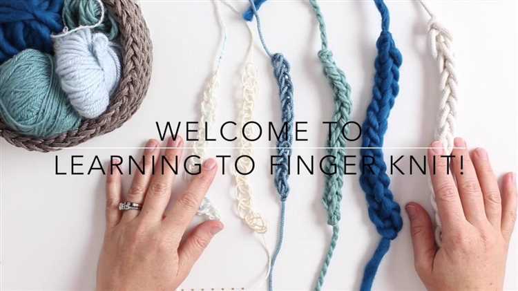Learn finger knitting: step-by-step guide