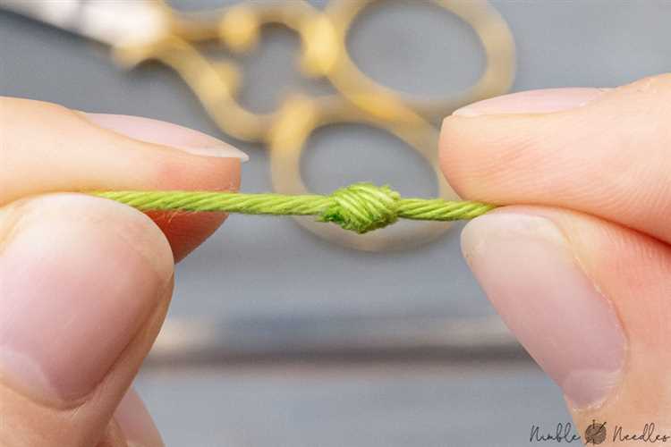 Secure the Knot when Adding the New Yarn