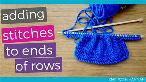 Learn How to Add Stitch Knitting