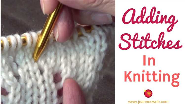 Learn how to add stitches in knitting