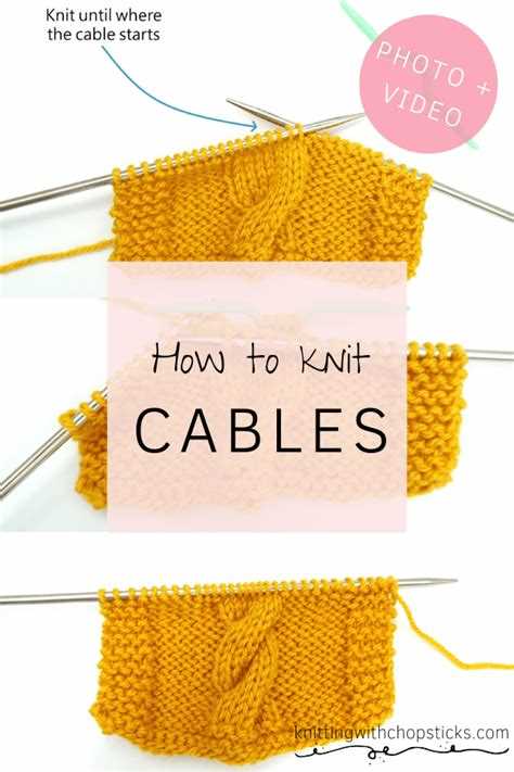 Learn Cable Stitch Knitting in Easy Steps