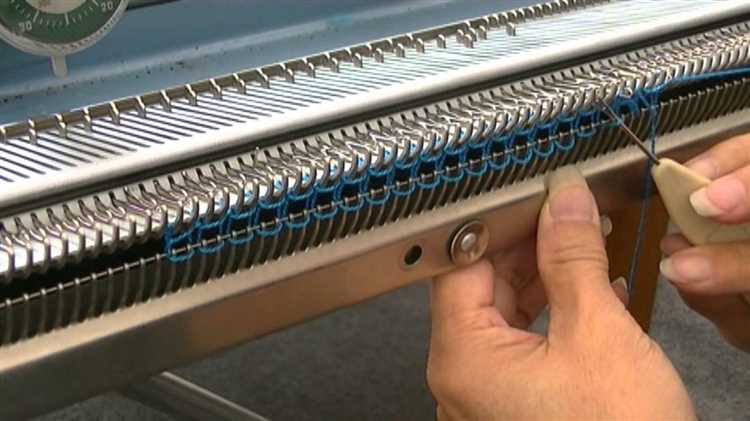 How to Cast Off Knitting Machine