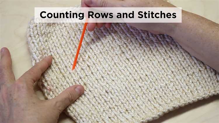 Counting Knitting Rows in Stockinette Stitch