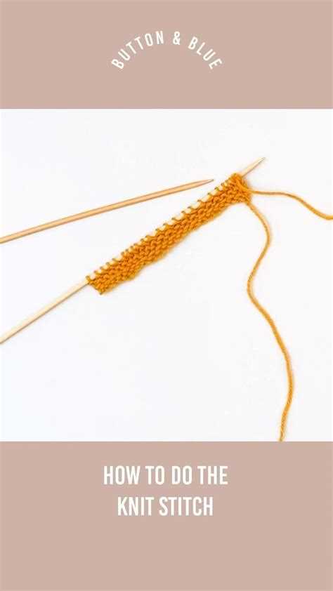 Learn the Knit Stitch: Easy Step-by-Step Guide