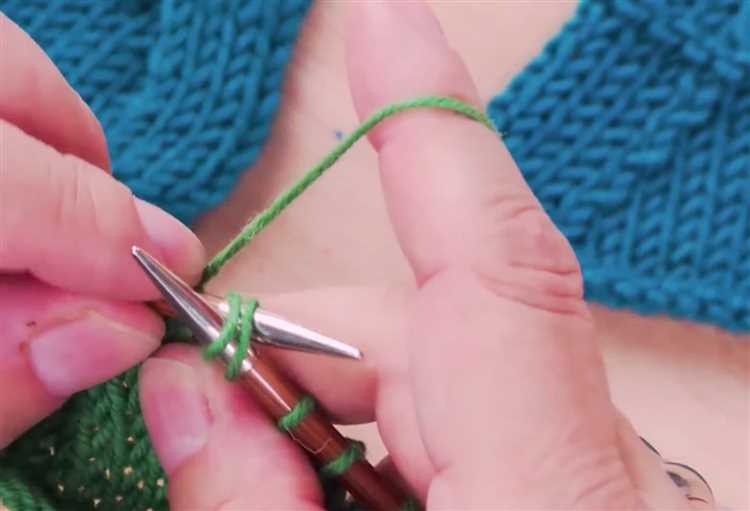 Step 4: Knit the two stitches together through the back loop