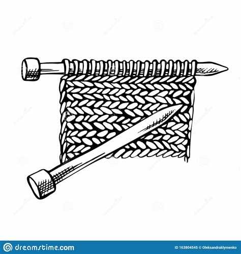 Learn how to draw knitting step by step