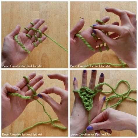 Section 2: Learn the Basic Finger Knitting Stitch