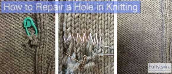 How to Repair a Hole in Knitting