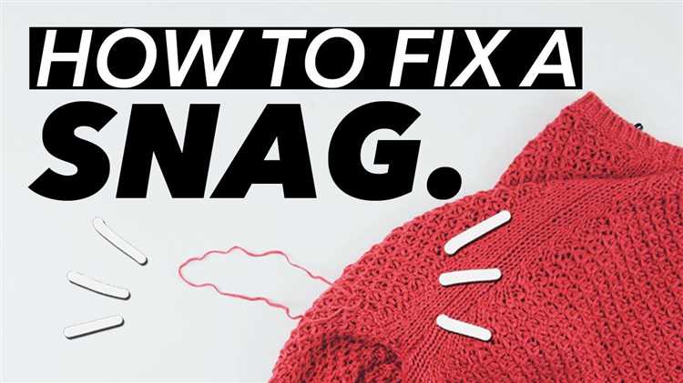 Easy Steps to Fix a Snag in a Fine Knit Sweater