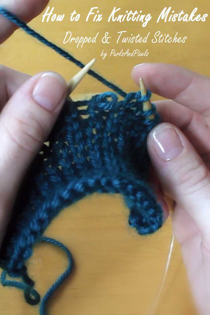 How to fix dropped knit stitch