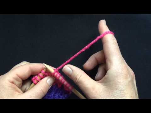 How to Hold Yarn Knitting