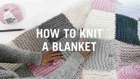 Knitting a Blanket for Beginners with Straight Needles