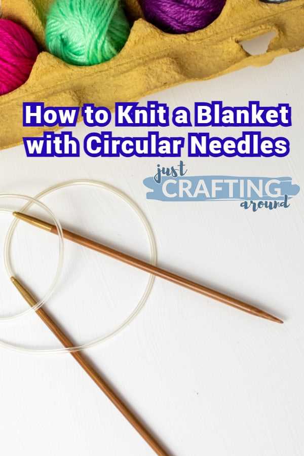 Learn how to knit a blanket with straight needles