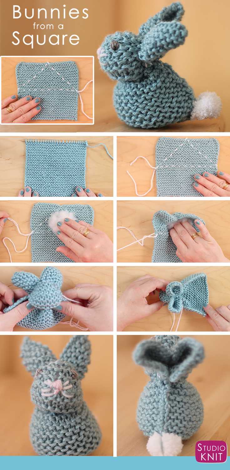Learn how to knit a bunny