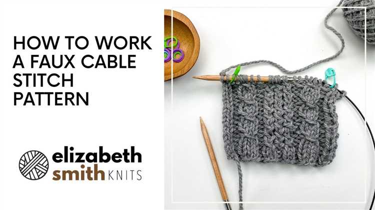 Learn how to knit a cable stitch