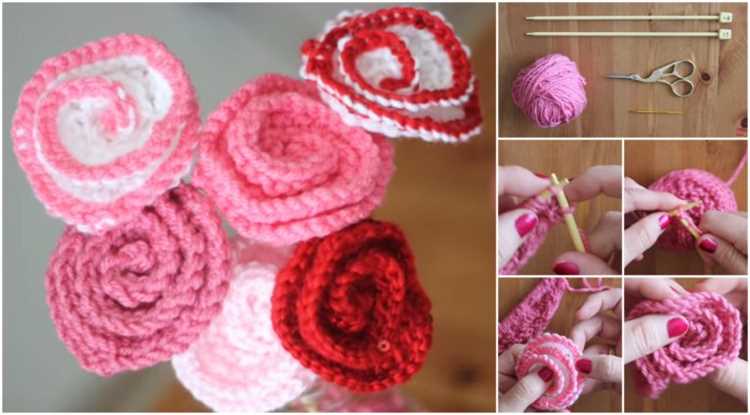 Step 2: Knitting the Rose Petals