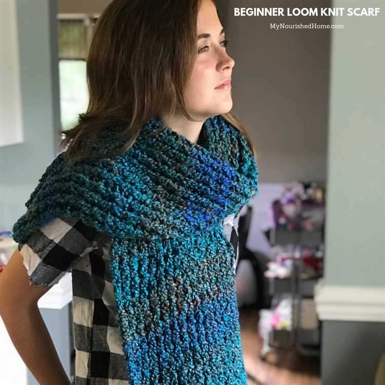Step-by-Step Guide on Knitting a Scarf on a Round Loom