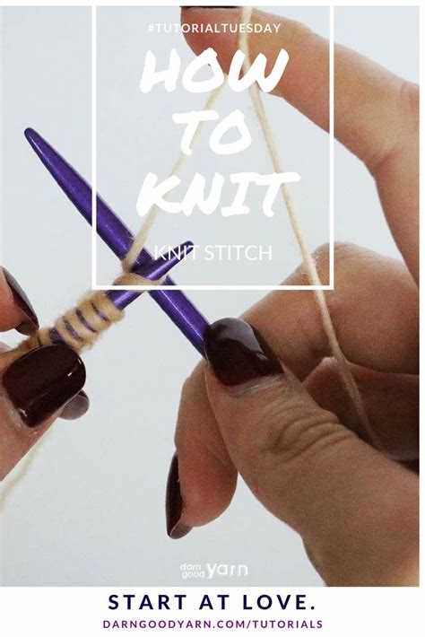 Learn How to Knit a Stitch Step by Step