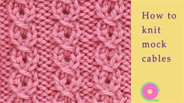 Learn how to knit cable stitch