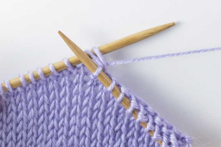 Tools and Materials for Knitting k2tog