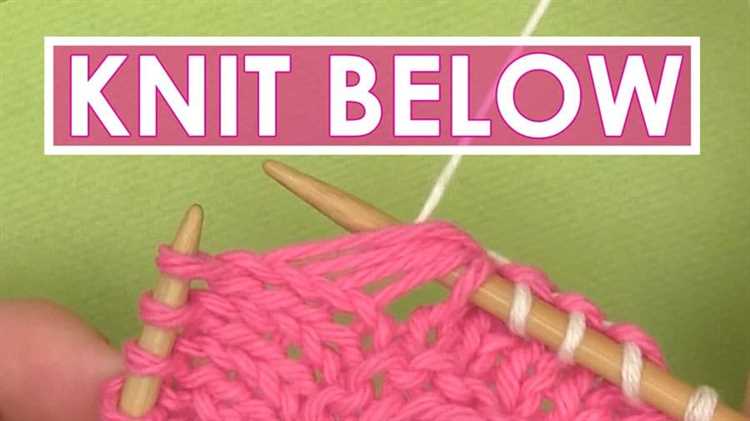 Learn How to Knit One Below