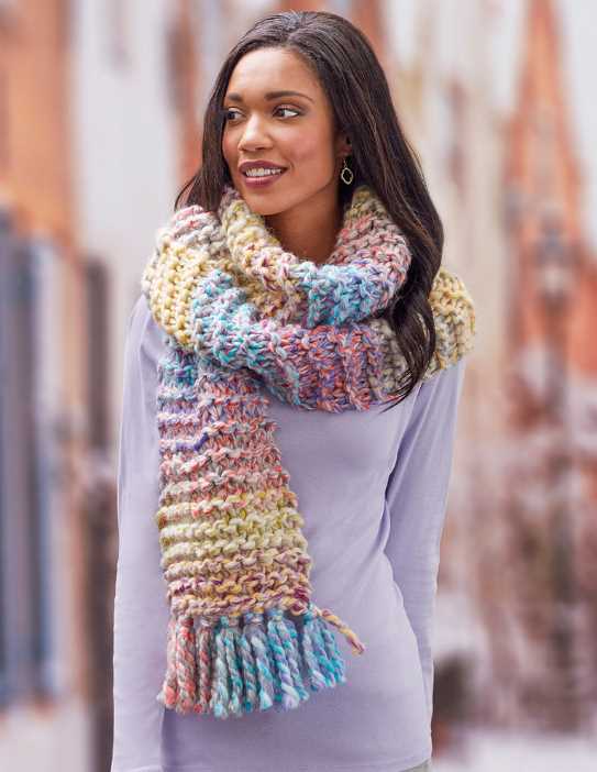 Learn How to Knit Patterns in a Scarf