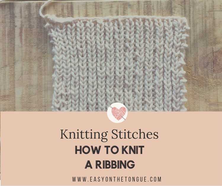 Step 3: Repeating the Ribbed Stitch Pattern