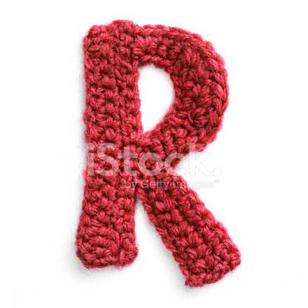 How to knit the letter a