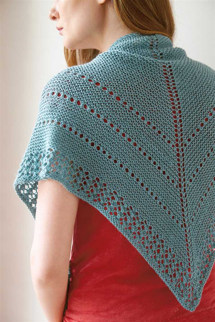 How to Knit Triangle Shawl