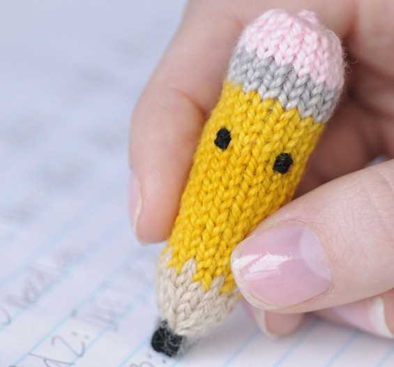 Learn how to knit with a pencil