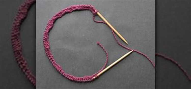 Essential knitting techniques for one-needle knitting