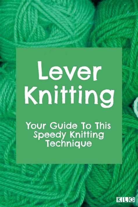 How to lever knit