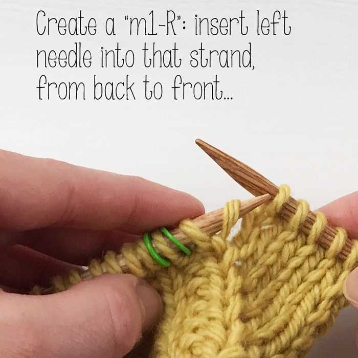 How to m1l in knitting