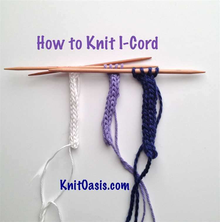 How to Make an I Cord Knitting
