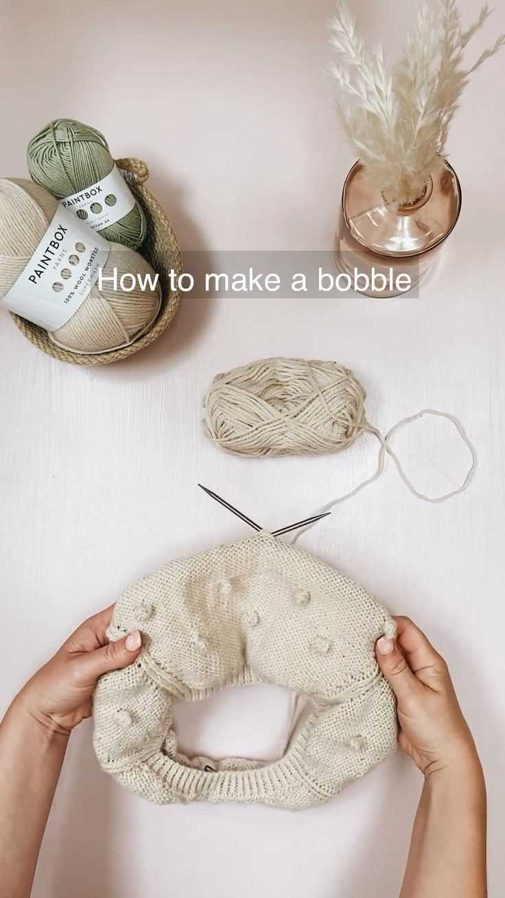 How to create bobbles in knitting