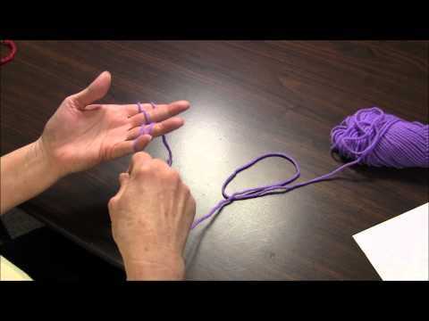 How to make finger knitting wider