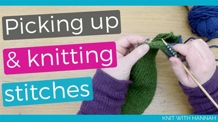 How to pick up and knit