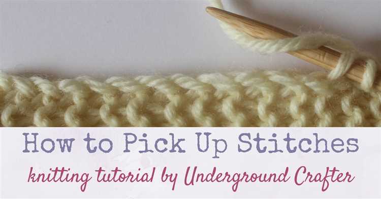 Master the Art of Picking Up Stitches and Knitting with Ease